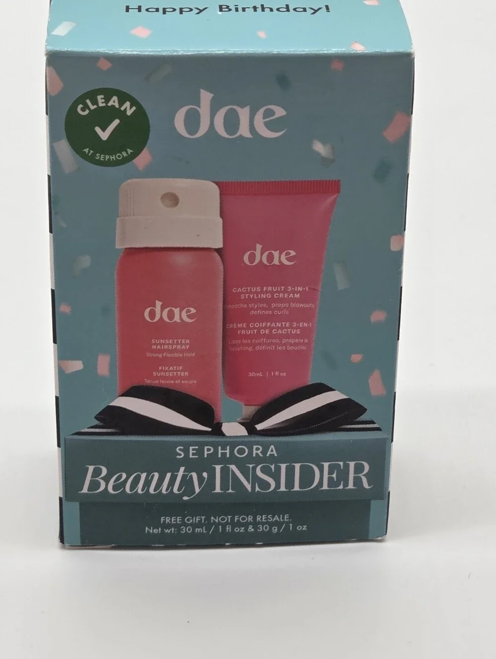 Dae Cactus Fruit 3-in-1 Styling Cream 30ml and Dae Sunsetter Hairspray 1 oz.